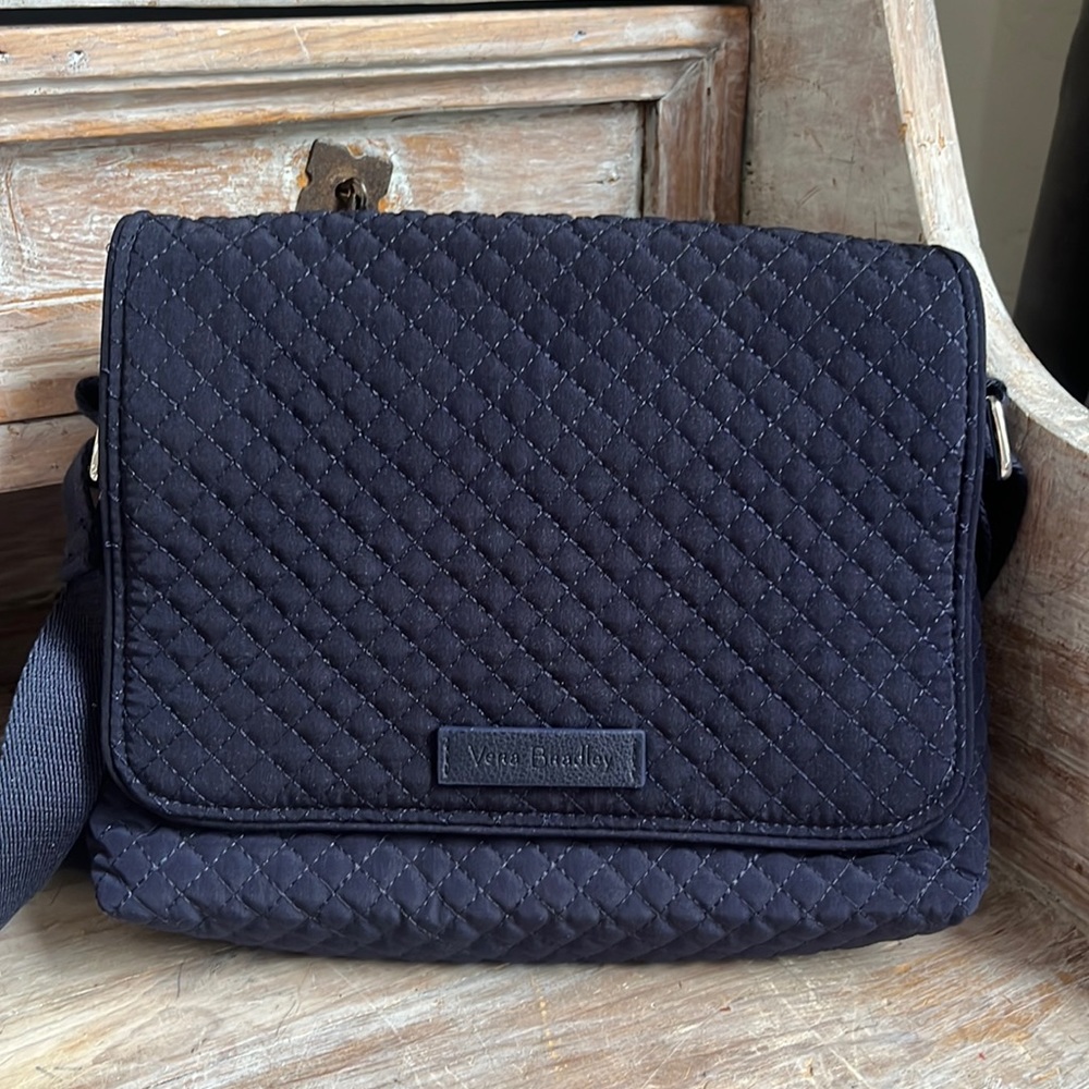 Vera Bradley Iconic Turnabout Crossbody Bag Navy Reve… Gem